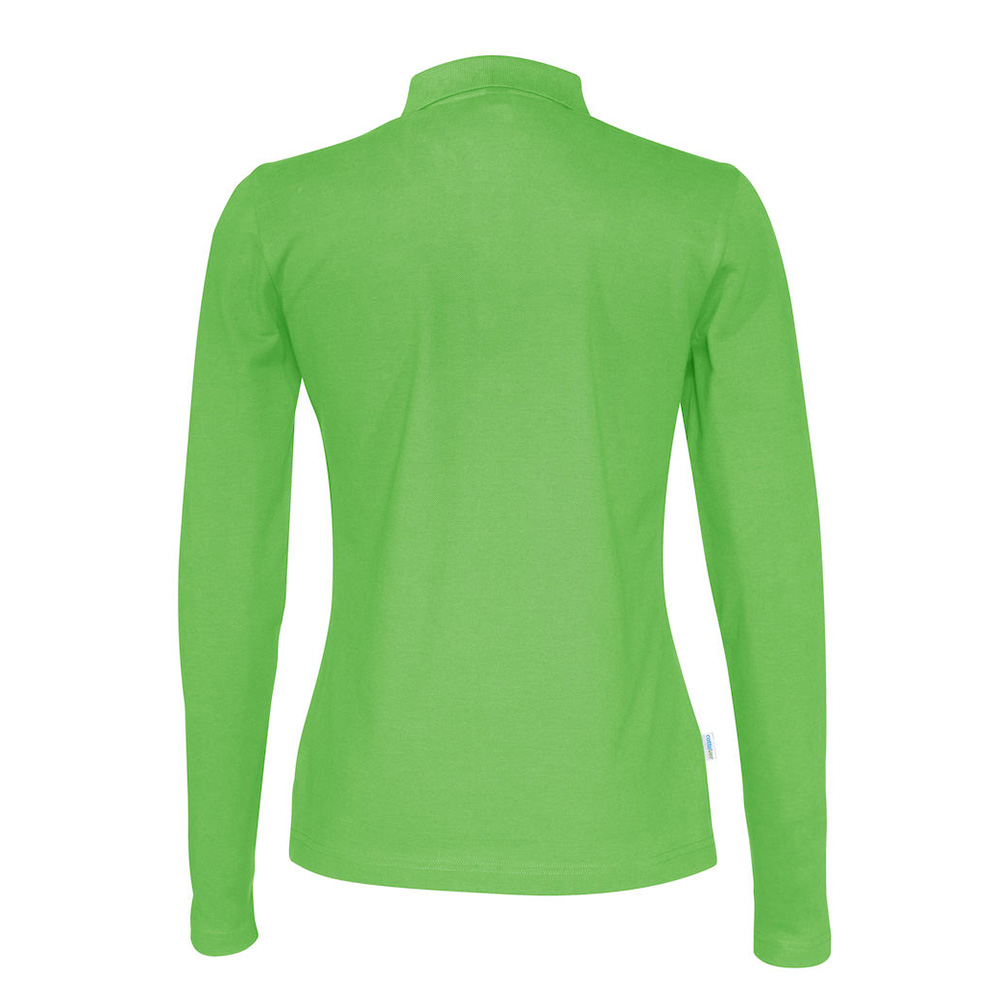 Ladies' polo shirt long sleeves - Image 3